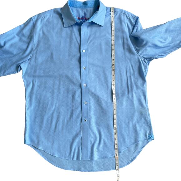 ROBERT GRAHAM Knowledge Wisdom Truth Button Down Shirt Blue Men's 2XL/2TG - Picture 7 of 16